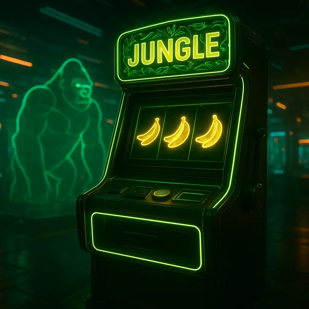 King Kong Cash Even Bigger Bananas 4 slot cabinet glowing on the BetMoosh arcade floor